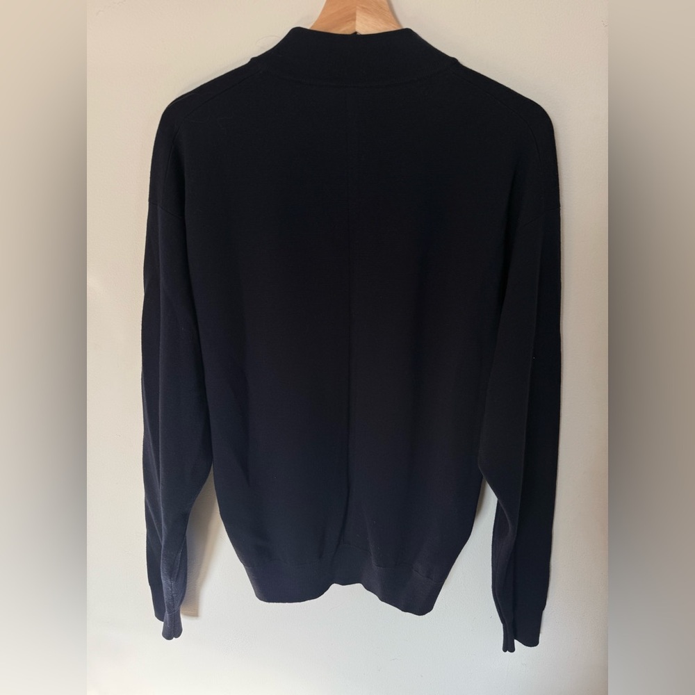 The Row Navy Crema MockNeck Sweater S NWOT - Picture 3 of 6